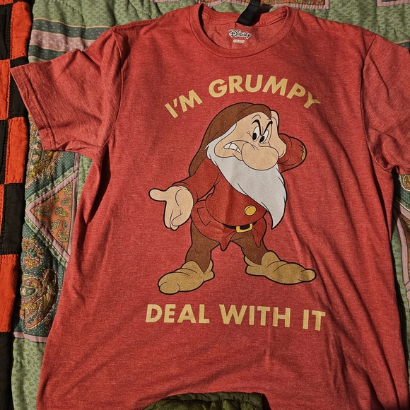 Red Grumpy Graphic Tee - Picture 2 of 3